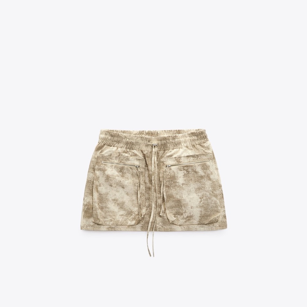 Zara printed mini skirt new with tags